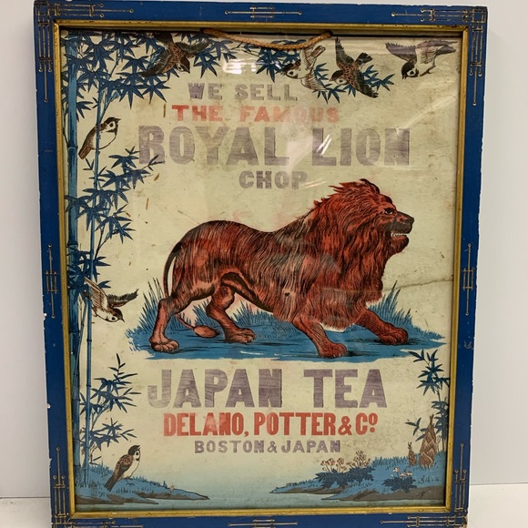 Turn of the Century “We sell the famous Royal Lion Chop”Art Deco Advertisement